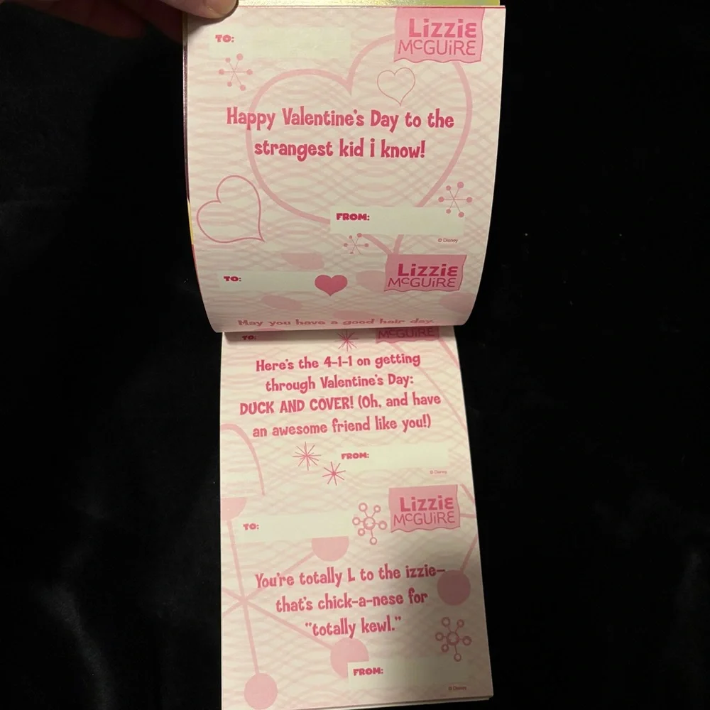 Lizzie McGuire My Crysh-Tacular Book of Valentines Vintage Y2K Hilary Duff Rare